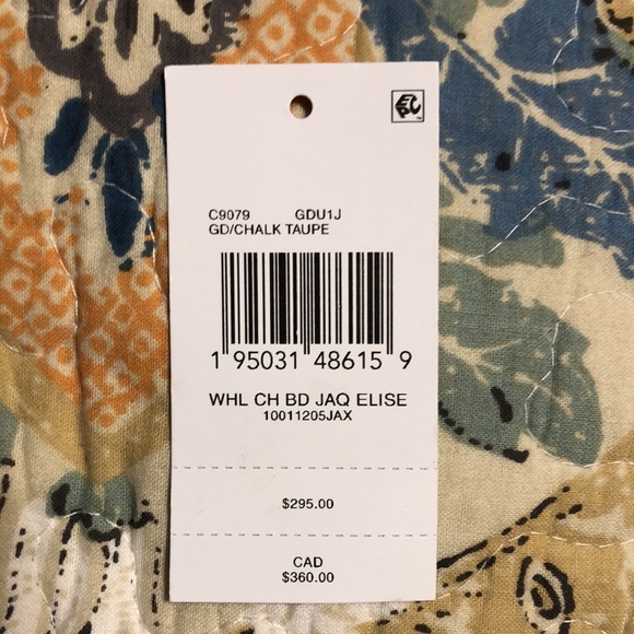 COACH Badge Jacquard Elise Satchel with Convertible Straps Taupe NWT - Picture 8 of 8